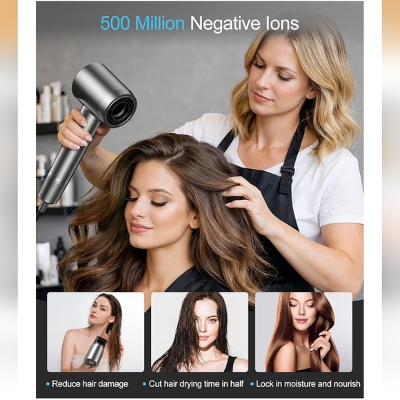 Cosy Companions Hair Dryer - Negative Ionic Blow Dryer w/ 150000 RPM High Speed - Picture 6 of 11